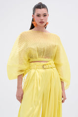 FEELING WILD SATIN CROP TOP