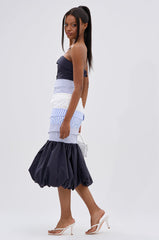 LOST IN THE CITY LAYERED POPLIN MIDI DRESS