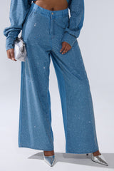 BLING BLING DENIM RELAXED PANT