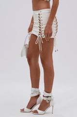 FESTIVAL GIRLY LACE UP MINI SKIRT