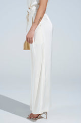 BLAKE SATIN WIDE LEG PANT