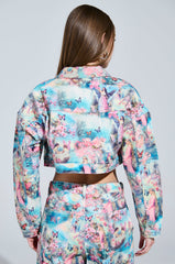 FEMALE FANTASY PRINTED DENIM JACKET