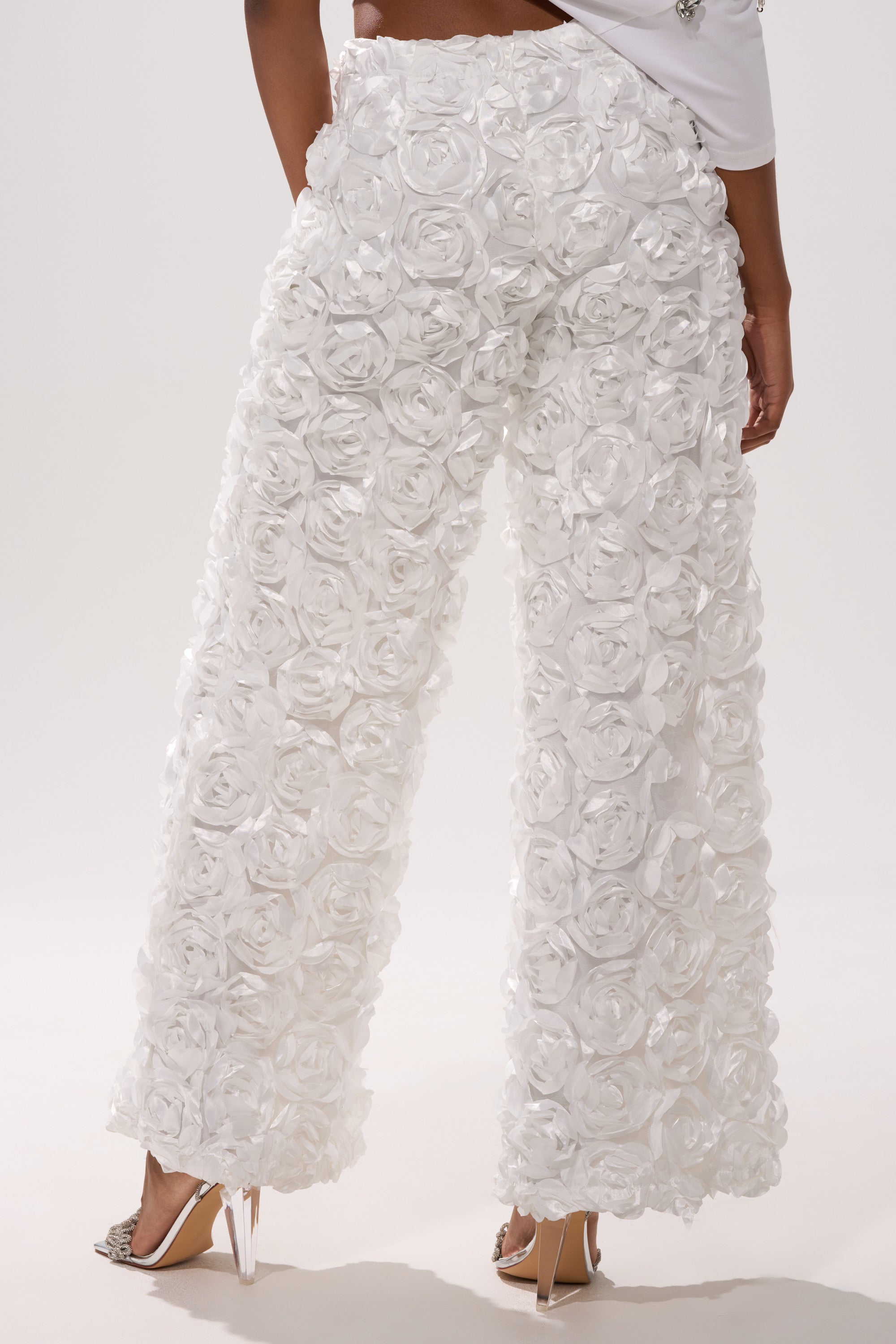 ROSE PETAL WIDE LEG PANT