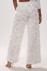 ROSE PETAL WIDE LEG PANT
