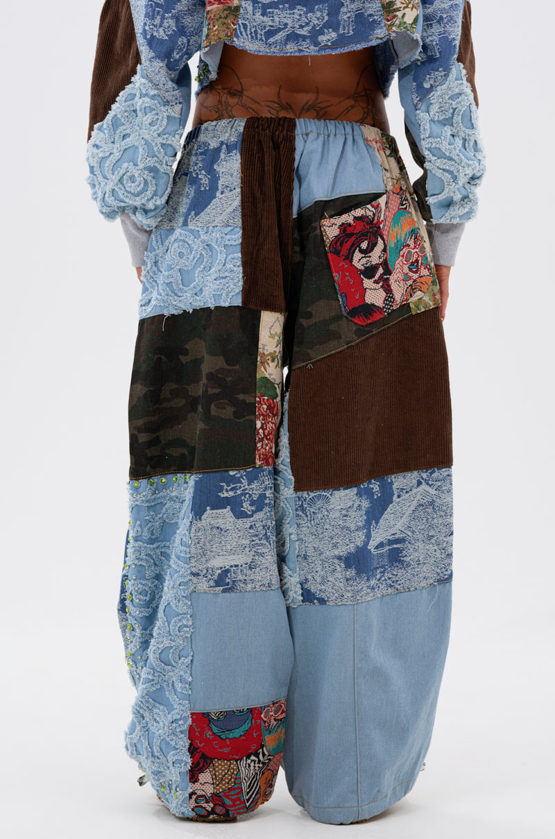 CALL EM CRAZY PATCHWORK JOGGER