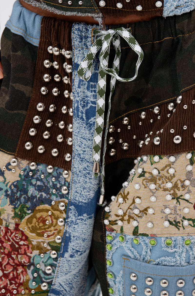 CALL EM CRAZY PATCHWORK JOGGER