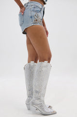 BUTTERFLY QUEEN DENIM SHORT