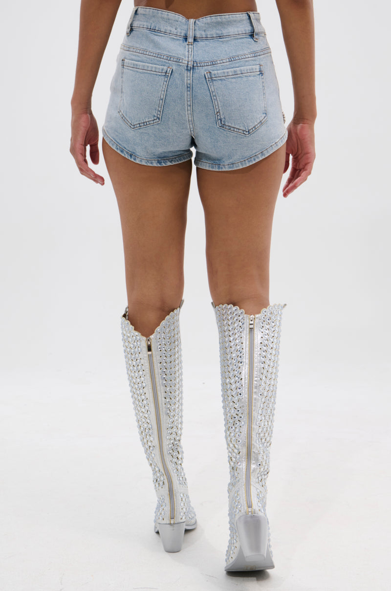 BUTTERFLY QUEEN DENIM SHORT