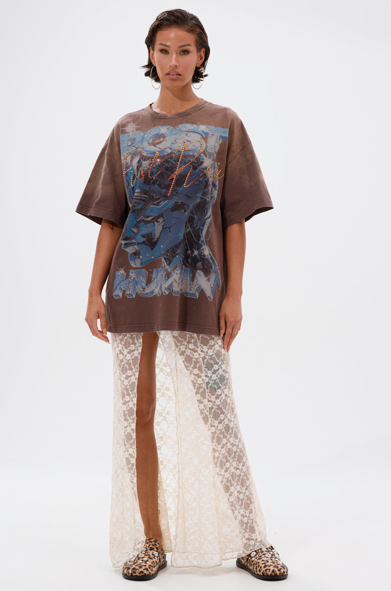 POST HUMAN OVERSIZED GRAPHIC TEE