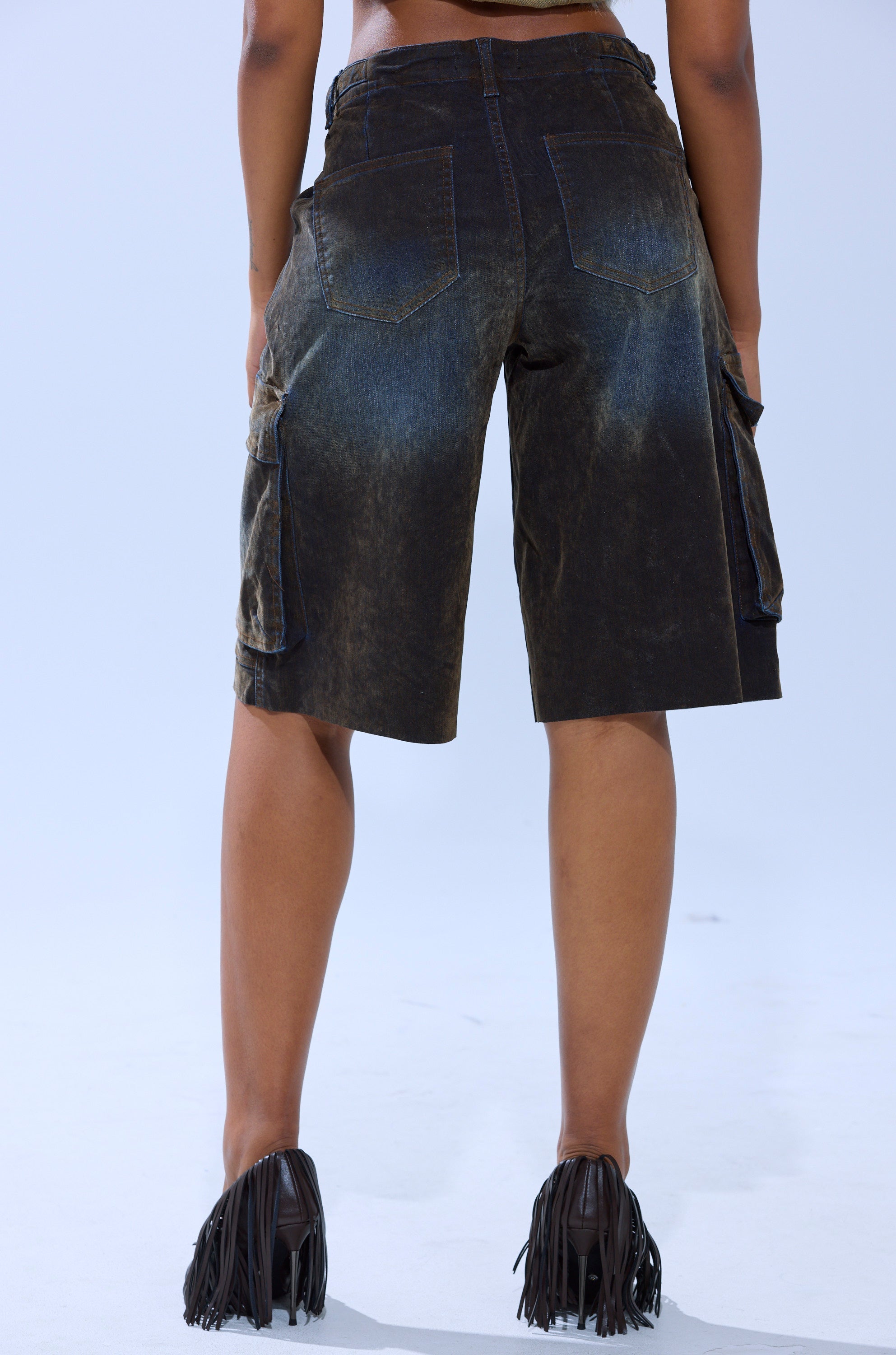BELLA VELVET DENIM JORT