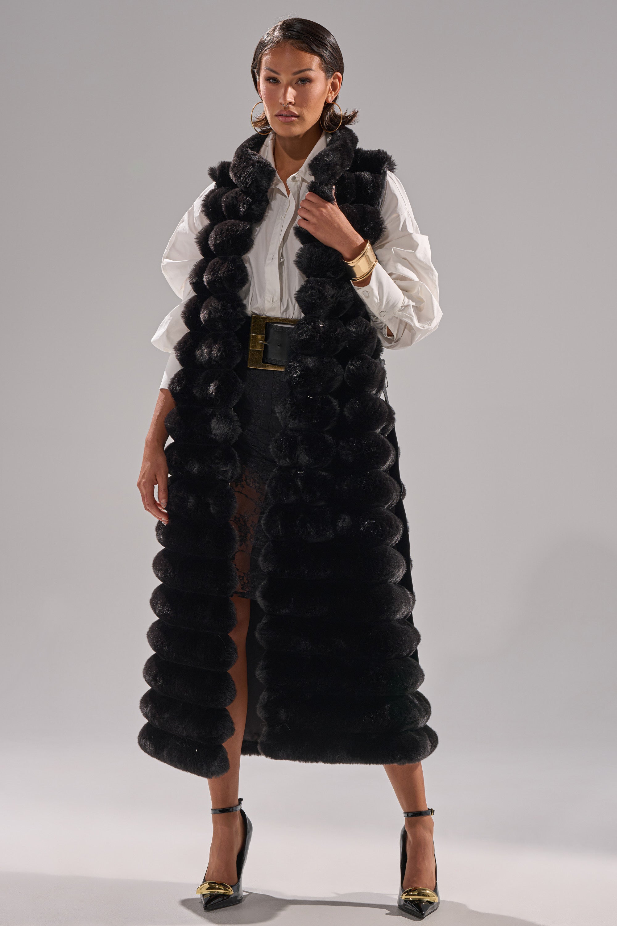 POPPY FAUX FUR VEST
