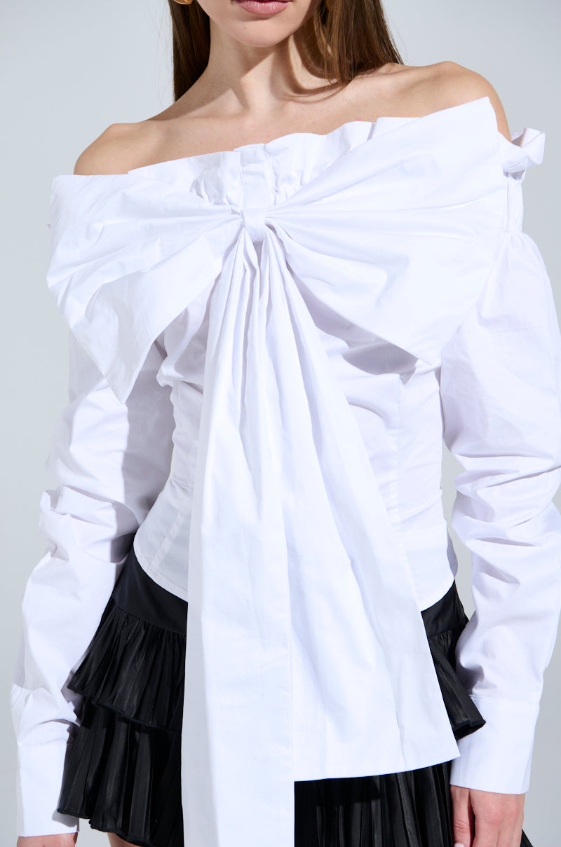 BOWED UP BLOUSE