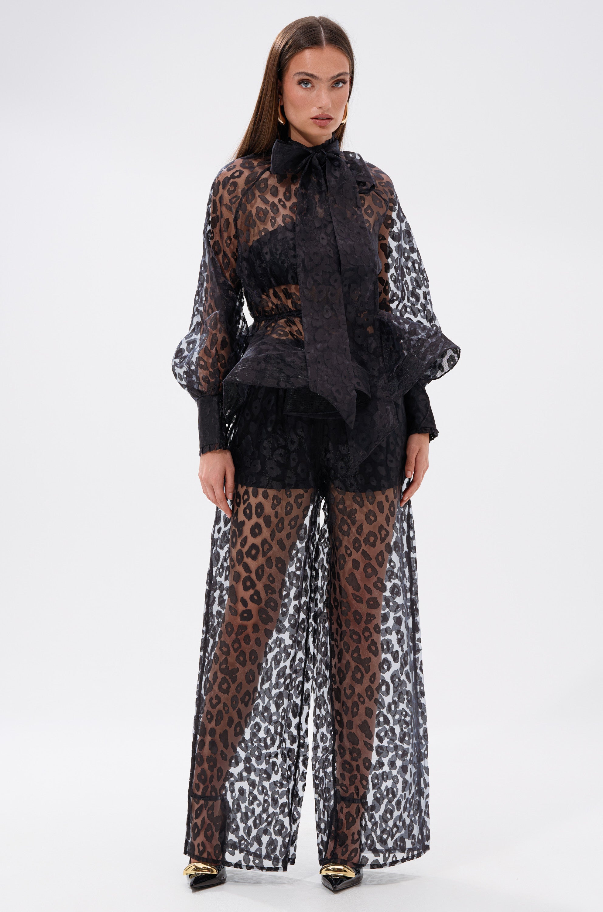 CHEETAH SISTA PALAZZO PANT