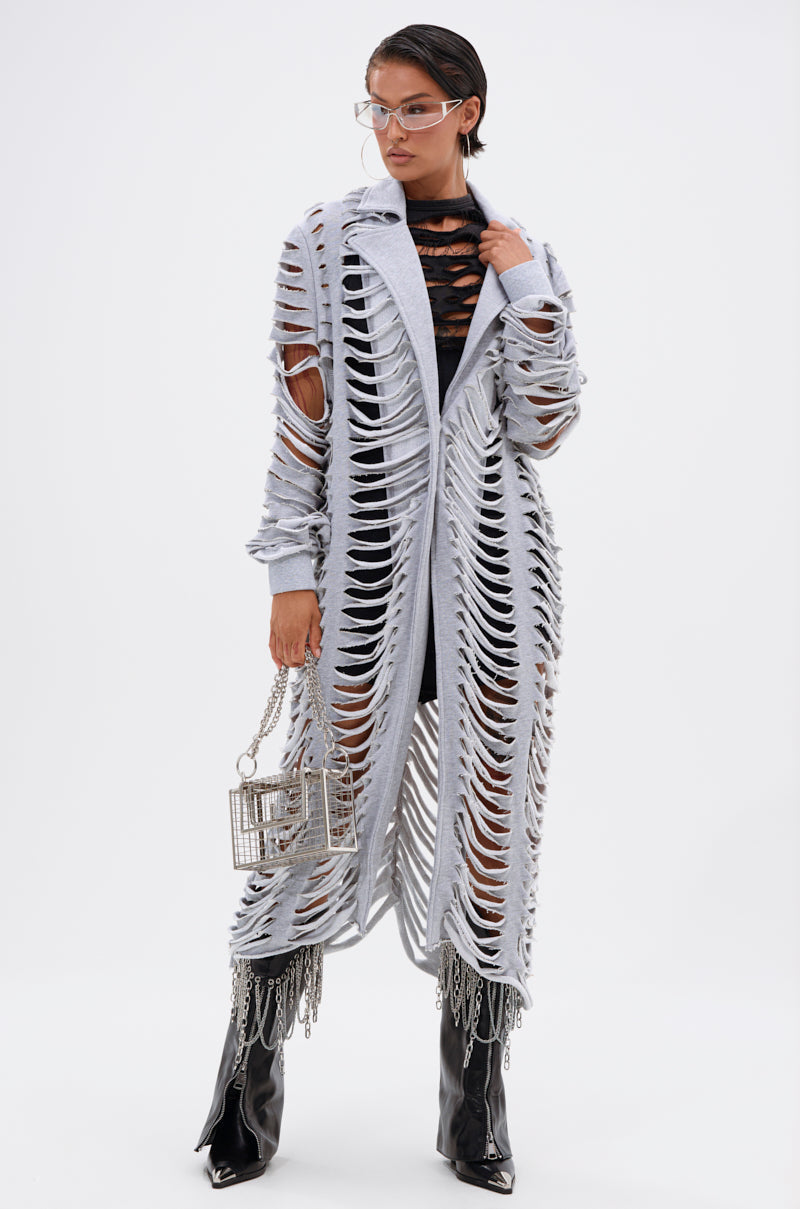 CUT IT OUT FRENCH TERRY TRENCH