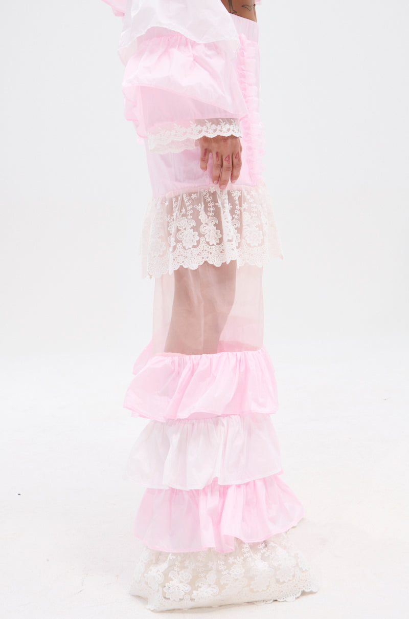 CANDY LACE TRIM PANTS