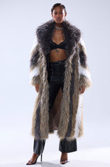 POISON IVY FAUX FUR COAT