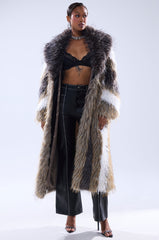 POISON IVY FAUX FUR COAT