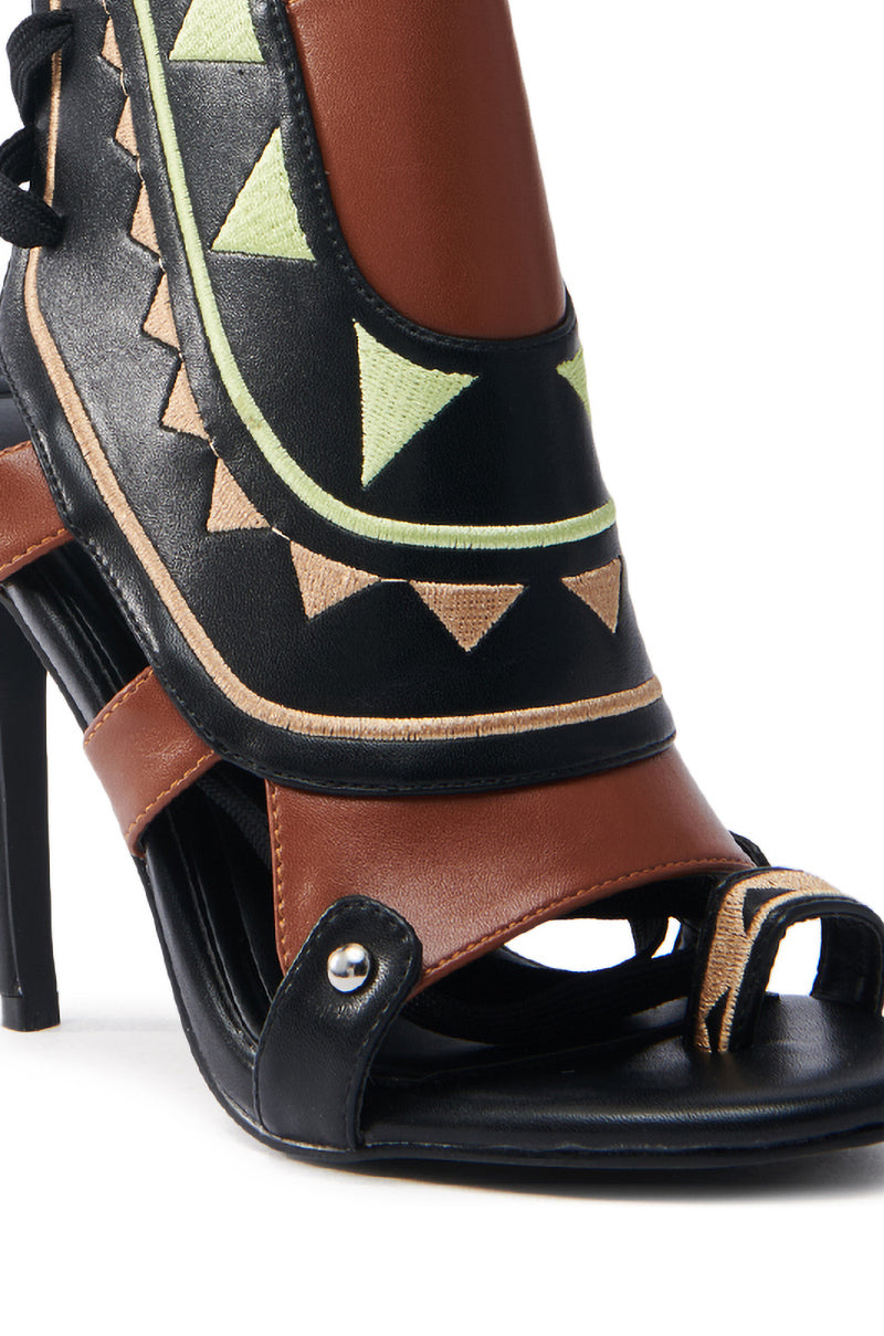 AZALEA WANG MERAKI BLACK AND BONE SANDAL