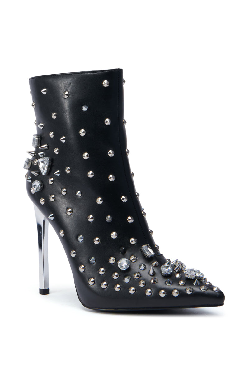AZALEA WANG OAKLEE BLACK STILETTO BOOTIE