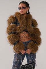 NEW LOVERGIRL ULTRA CROP FUR TRIM MOTO