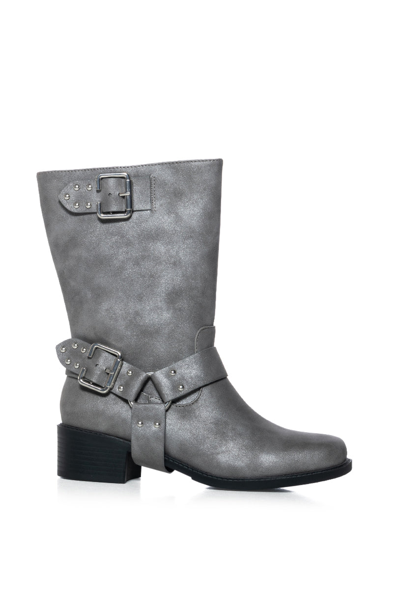 AZALEA WANG MON CHERIE GRAY BOOTIE