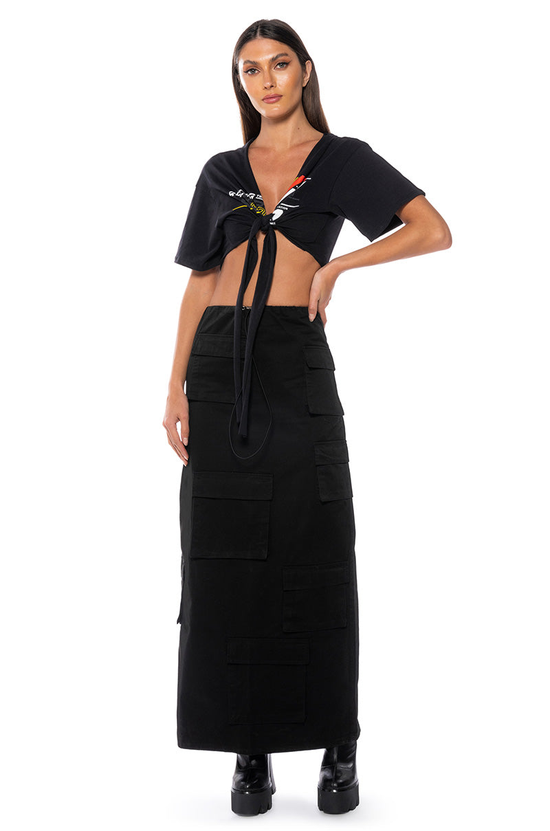 FIELD OF DREAMS CARGO MAXI SKIRT